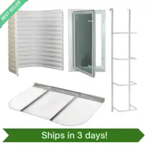 Quick-Ship Tuffwell Metal Egress Kit w/ In-Swing Window
